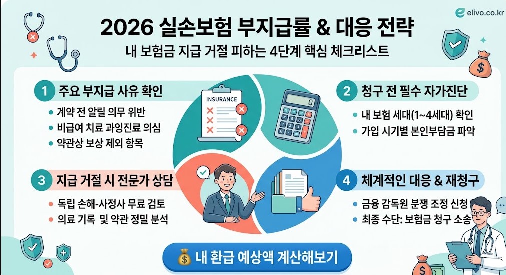 2026 보험금 부지급률 높은 보험사 대응 전략 4단계 핵심 체크리스트