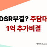 주택담보대출 생활안정자금 한도 비교