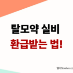 내 탈모약값 실비로 돌려받기 환급받는 법